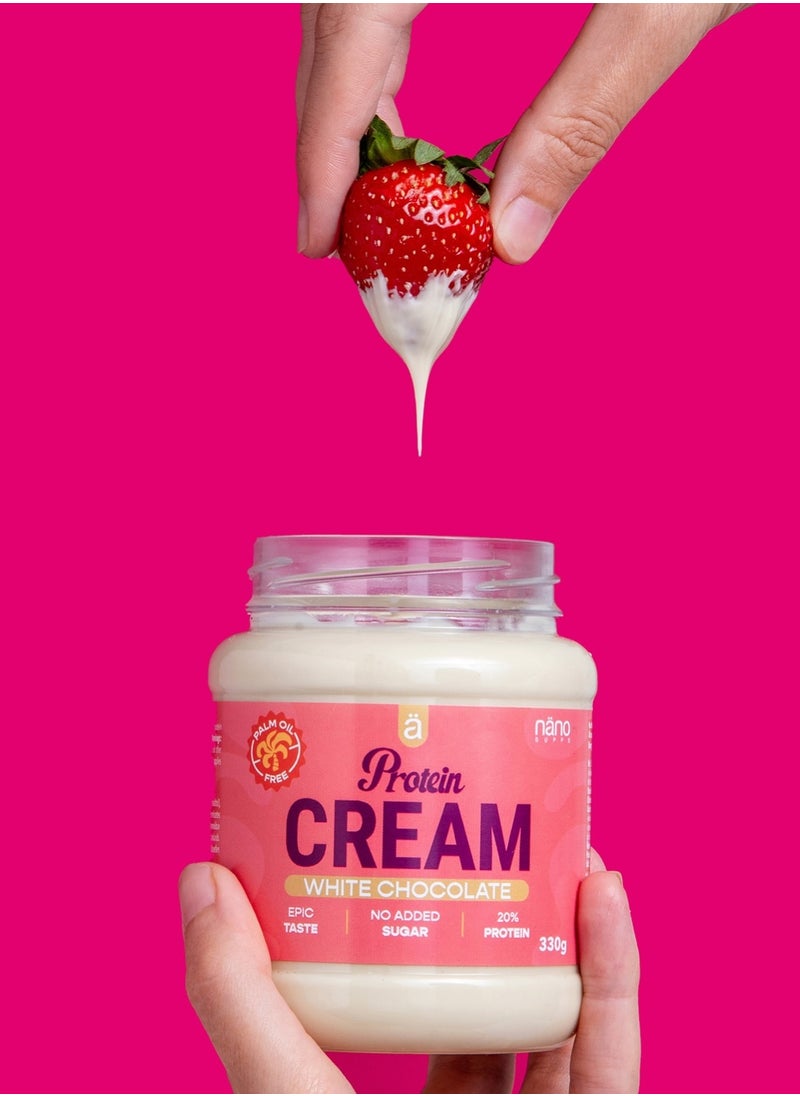 NanoSupps Cream Protein Spread - White Chocolate - (330g)  - Image 3