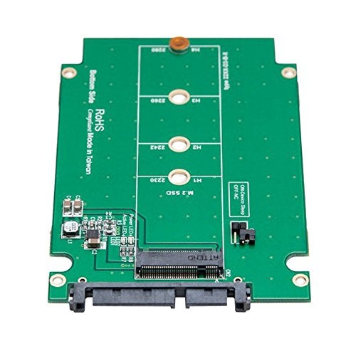 Syba 2.5" SATA III to M.2 B-Key SATA SSD 2230 2242 2260 2280 2.5" Adapter Aluminum Enclosure SY-ADA40092 - Image 4
