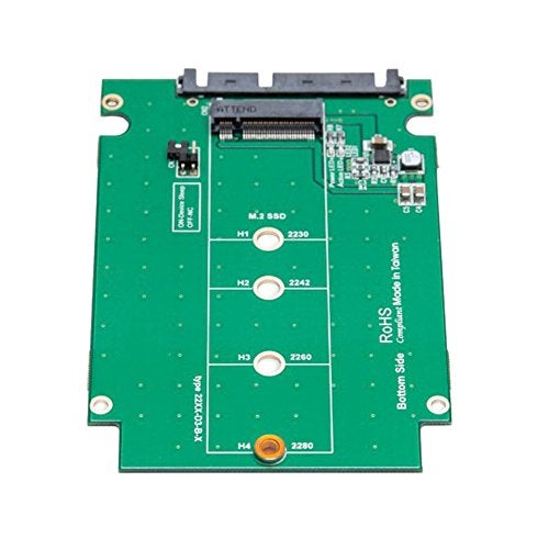 Syba 2.5" SATA III to M.2 B-Key SATA SSD 2230 2242 2260 2280 2.5" Adapter Aluminum Enclosure SY-ADA40092 - Image 3