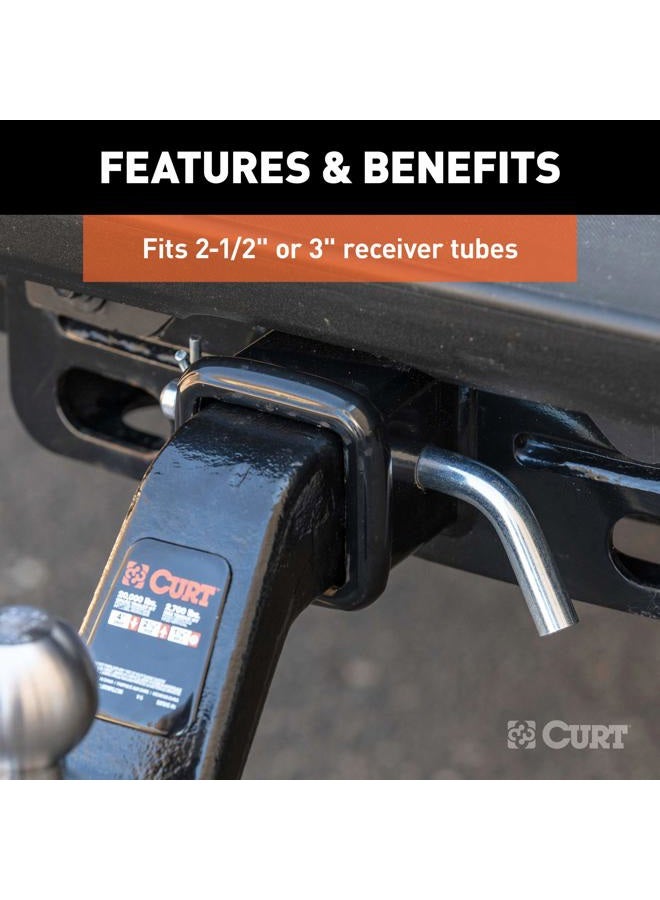 Curt 21506 Heavy-Duty Trailer Hitch Pin & Clip with Grooved Head, 5/8-Inch Diameter, Fits 2-1/2 or 3-Inch Receiver - Image 5