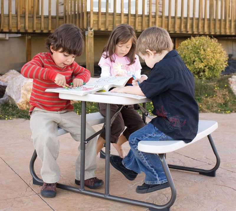 LIFETIME 280094 Kid's Picnic Table, Size 1, Almond - Image 2