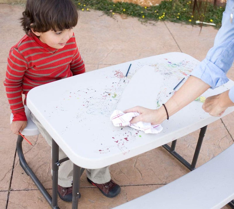 LIFETIME 280094 Kid's Picnic Table, Size 1, Almond - Image 3