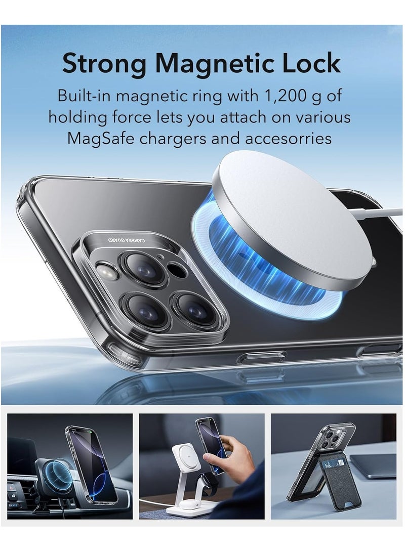 iPhone 16 Pro Case - MagSafe Compatible, Shockproof Thin Cover with Camera Protection, Anti-Yellowing and Scratch-Resistant - Clear - Image 5