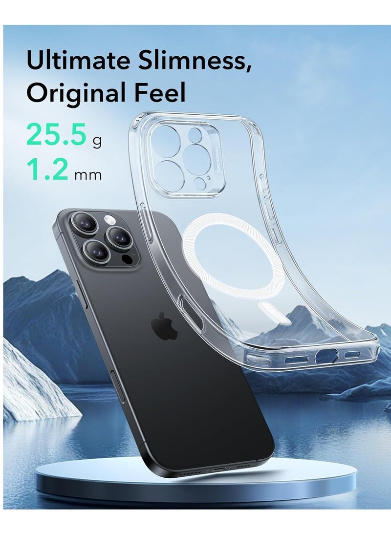 iPhone 16 Pro Case - MagSafe Compatible, Shockproof Thin Cover with Camera Protection, Anti-Yellowing and Scratch-Resistant - Clear - Image 3