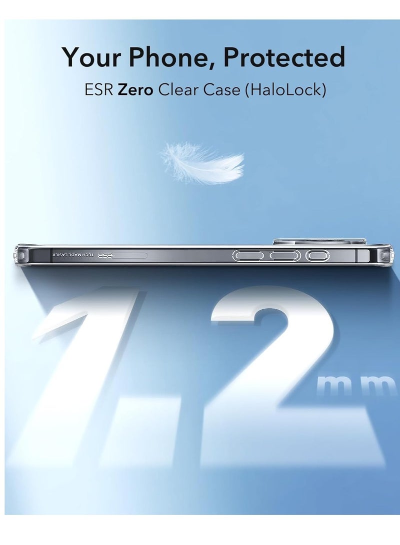 iPhone 16 Pro Case - MagSafe Compatible, Shockproof Thin Cover with Camera Protection, Anti-Yellowing and Scratch-Resistant - Clear - Image 2