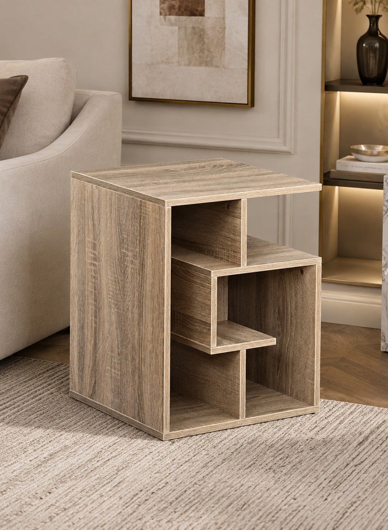 Yanara Modern Step Shelf Bookcase, Light Wood Ladder Display Storage Cabinet for Living Room Home Office - Image 4