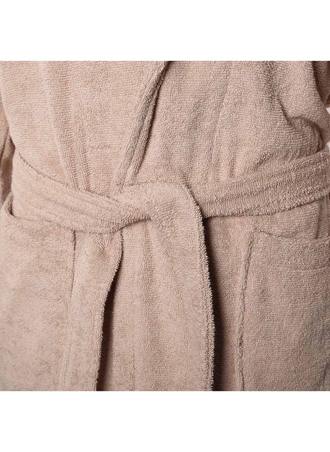homes r us - Lauren Bathrobe, Taupe- Small - Image 1