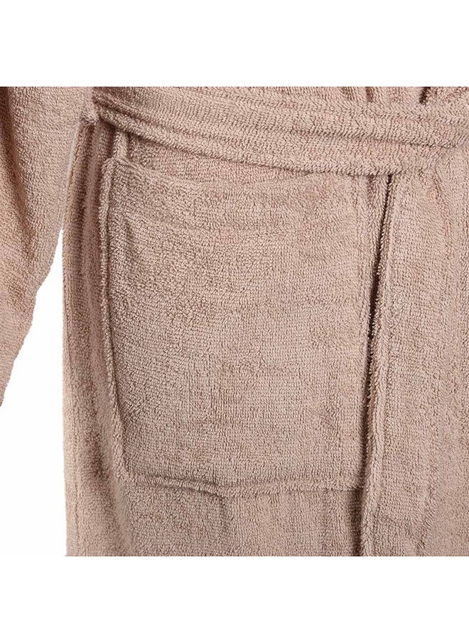 homes r us - Lauren Bathrobe, Taupe- Small - Image 1