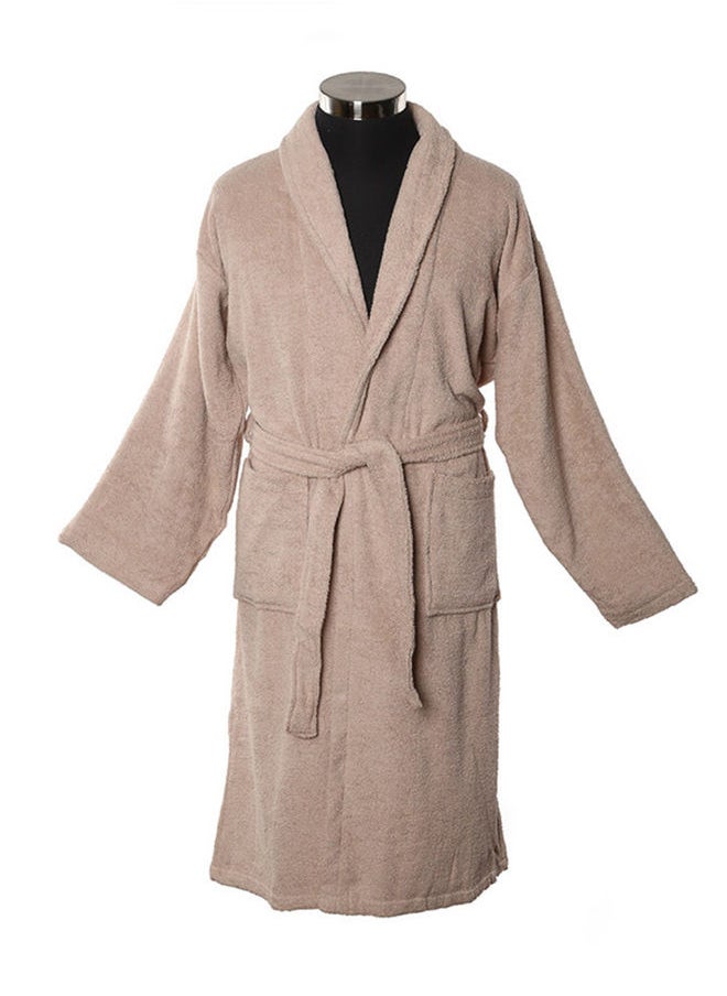 homes r us - Lauren Bathrobe, Taupe- Small - Image 1