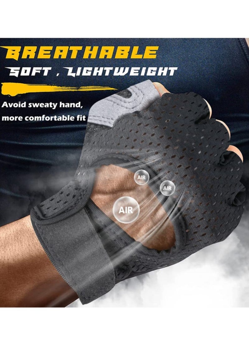 Cuken GymHand Gloves with Anti-skid and Wear-resistant, Comfortable Exercise and Breathable Gym with Velcro, Weight Lifting Gloves  - Image 2