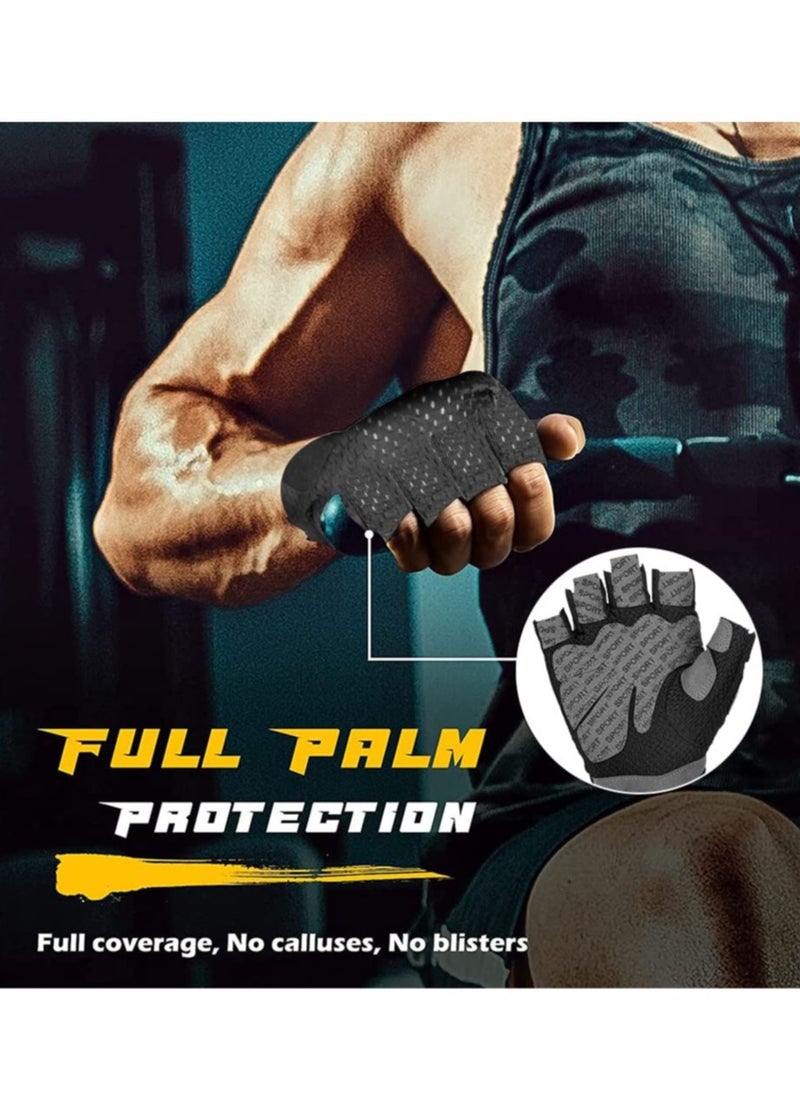 Cuken GymHand Gloves with Anti-skid and Wear-resistant, Comfortable Exercise and Breathable Gym with Velcro, Weight Lifting Gloves  - Image 3