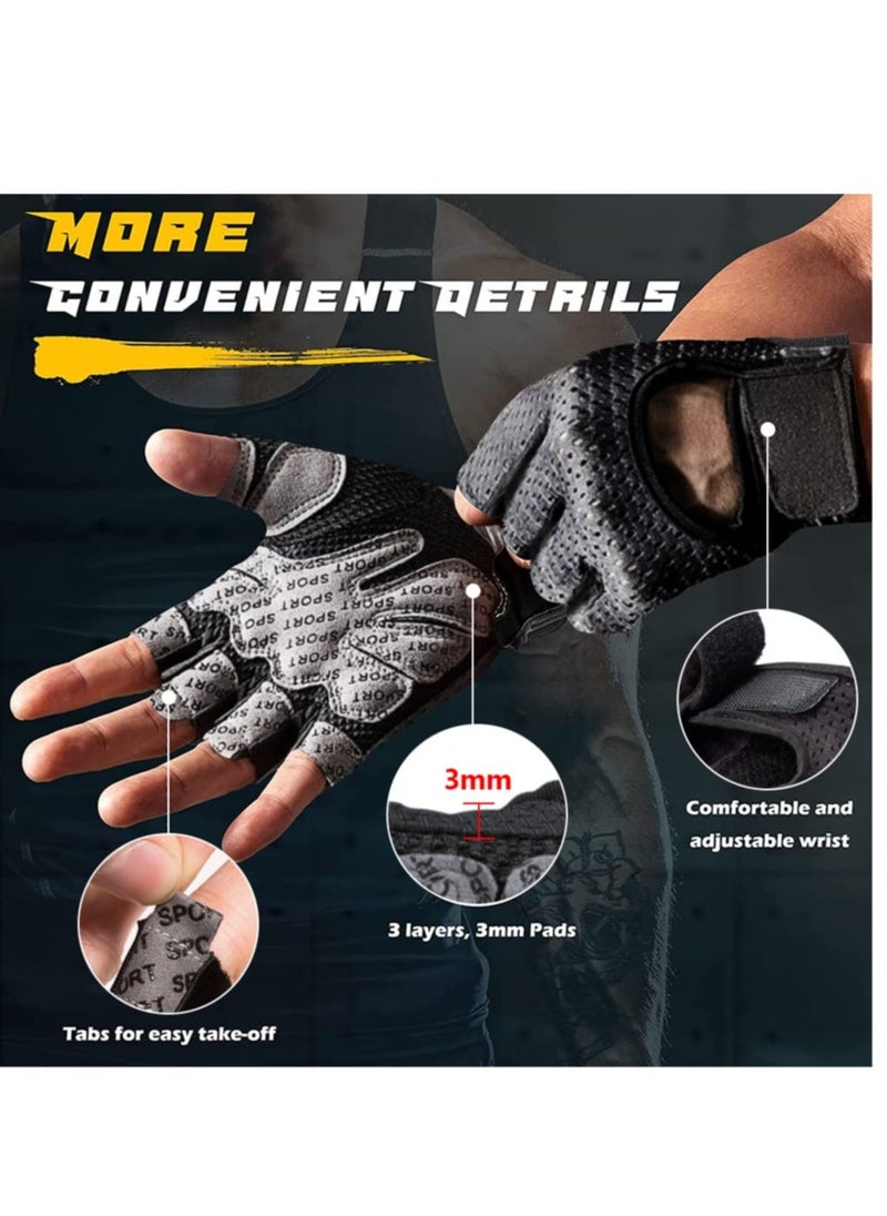 Cuken GymHand Gloves with Anti-skid and Wear-resistant, Comfortable Exercise and Breathable Gym with Velcro, Weight Lifting Gloves  - Image 4