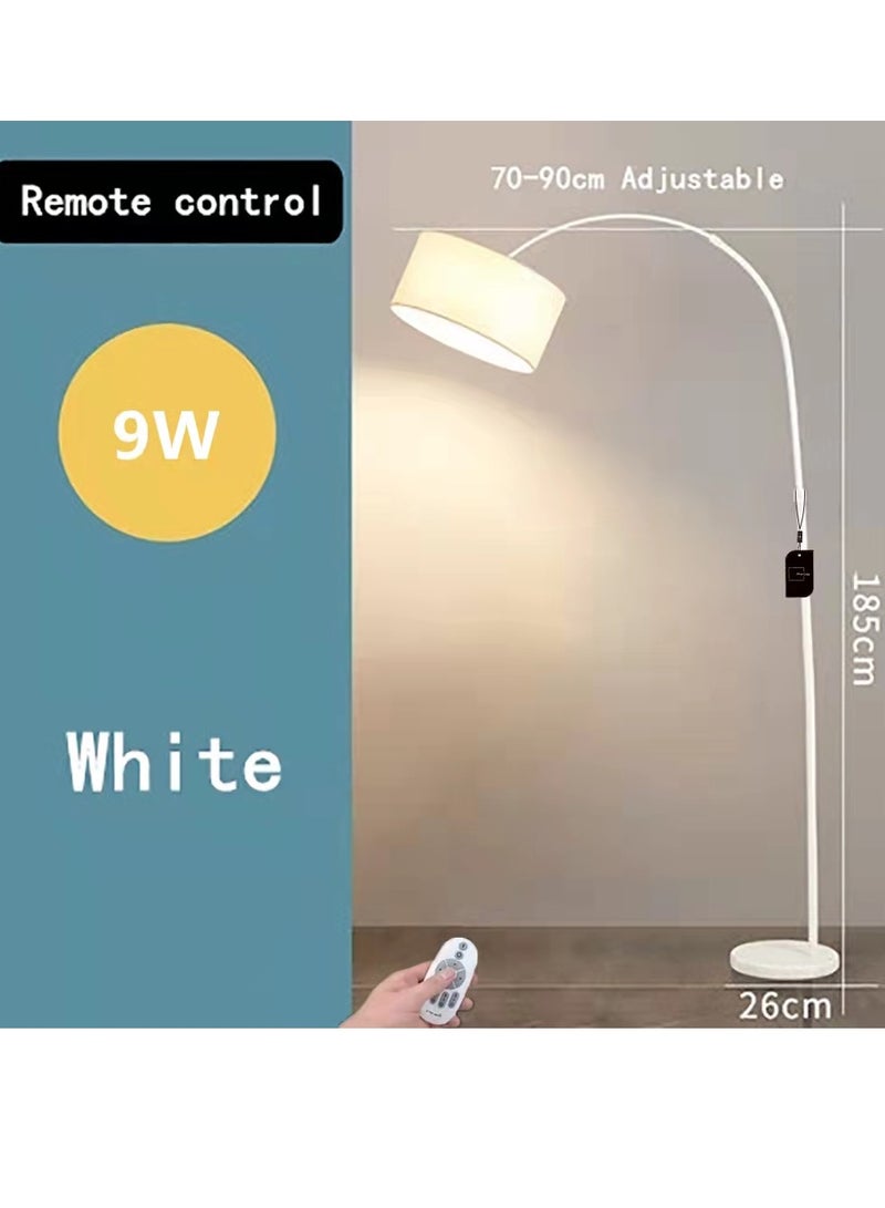Sharpdo LED Floor Lamp Nordic Simple Style Eye Protection Stand Lamp Vintage Arc Pole Light with Warm Light, 8-15m, for Living Room Office Bedroom class Marble WHITE, 26x70x185cm - Image 5