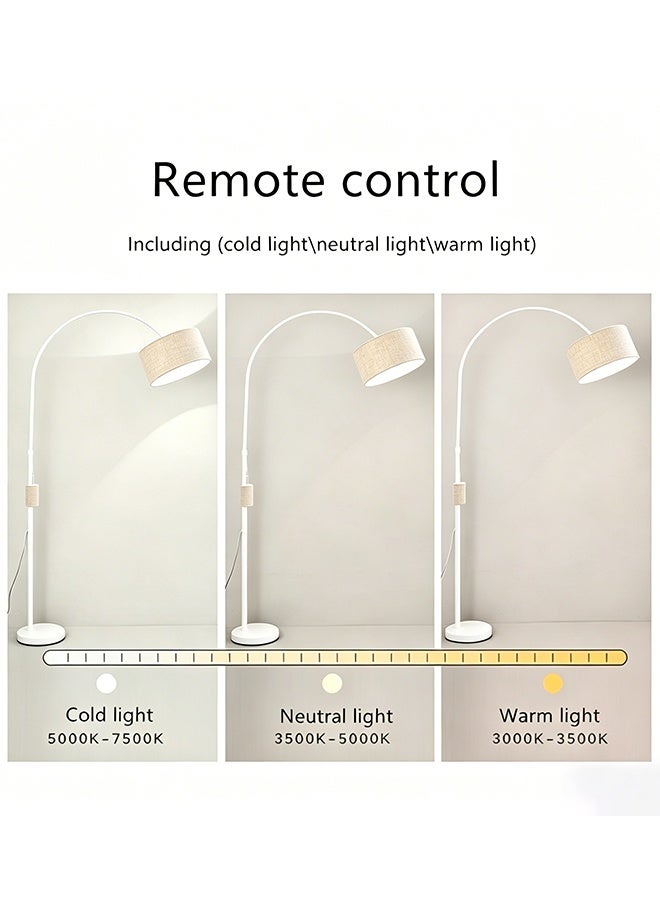 Sharpdo LED Floor Lamp Nordic Simple Style Eye Protection Stand Lamp Vintage Arc Pole Light with Warm Light, 8-15m, for Living Room Office Bedroom class Marble WHITE, 26x70x185cm - Image 5