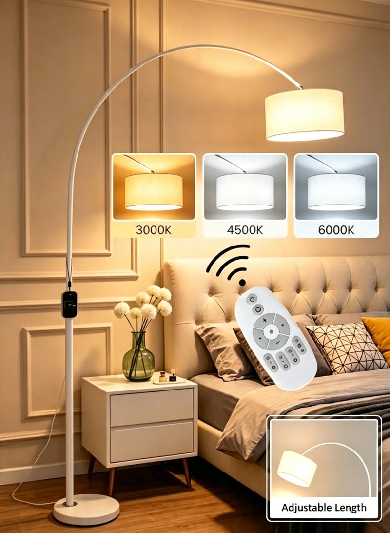 Sharpdo Modern Long Lamp Remote Control Floor Lamp, Tall and Long Lamp for Living Room Bedroom Adjustable Length Hanging Lamp Holder 185x90cm, LED 3 Light Colors Dimming Brightness Room Light - Image 1
