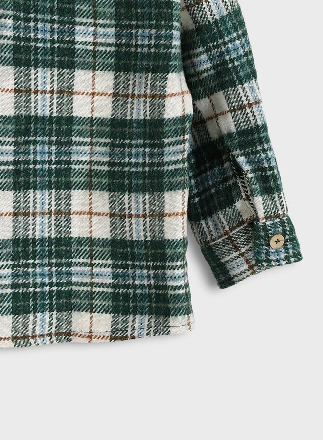 ال سي وايكيكي قميص أولادي كاروهات - Image 3