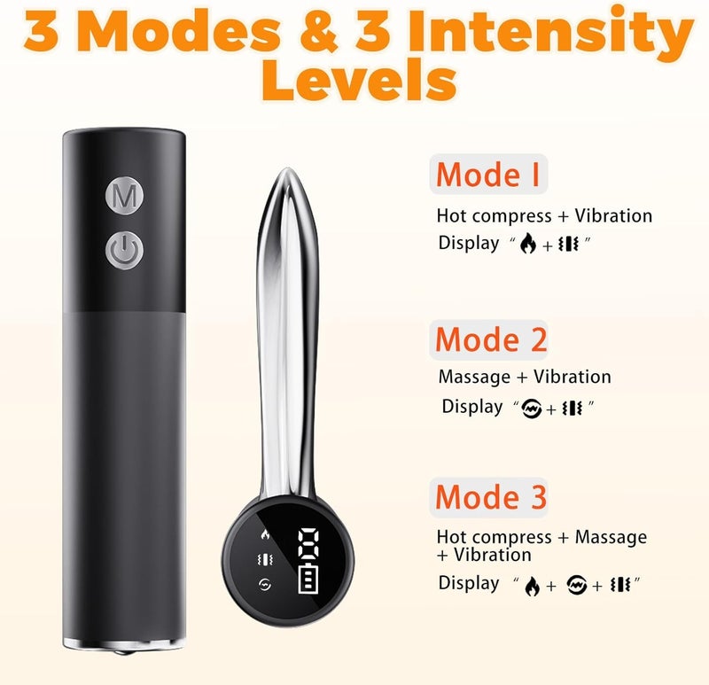 Bluejw Electric Muscle Scraper Tool with Vibration,Massage& Heat, Portable Gua Sha Massager for Full Body Muscle Recovery, Relaxation, and Pain Relief (Black) - Image 5