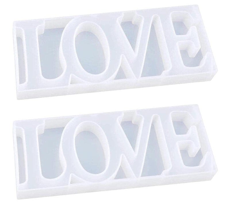 EnaMeena 1 Pack Large Love Resin Mold for DIY Table Decor Perfect for Epoxy Silicone Casting Letters Ideal as a Birthday or Valentines Gift Customize Your Creations with This Versatile Mold
