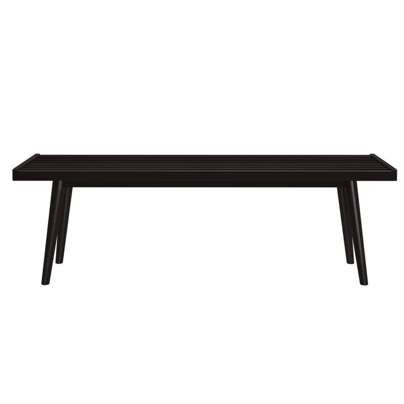 Plank+Beam Mid-Century Modern Entryway Bench, Black - Image 4