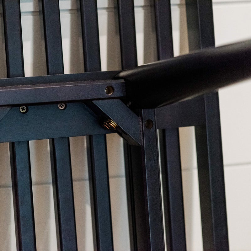 Plank+Beam Mid-Century Modern Entryway Bench, Black - Image 5