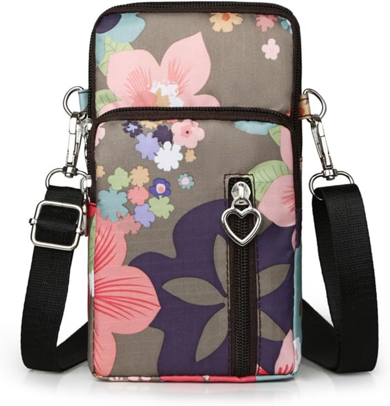 JANKS Small Crossbody Bag for Women - Mini Phone Purses with Crossbody Strap and Wallet - Nylon Arm Bag - Image 1