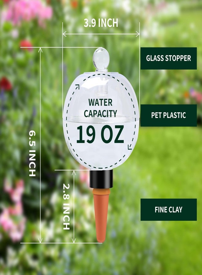 Soilagua 19 oz Extra Large Plant Self Watering Globes Top Fill, Plastic Water Bulbs, Slow Release Terracotta Self Watering Planter Insert, Plant Watering Devices System, Water Spikes Stakes, 2 Pack - Image 2