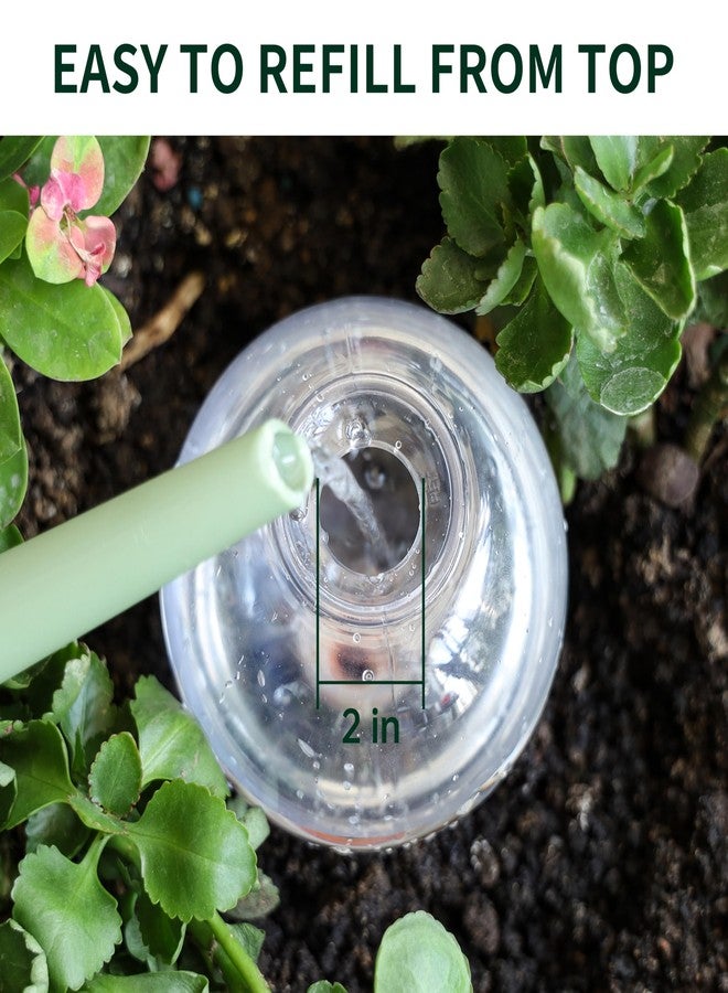 Soilagua 19 oz Extra Large Plant Self Watering Globes Top Fill, Plastic Water Bulbs, Slow Release Terracotta Self Watering Planter Insert, Plant Watering Devices System, Water Spikes Stakes, 2 Pack - Image 3