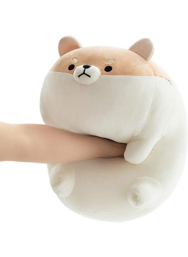 AVSHUB Soft Toy Shiba Inu Dog Stuffed Animal Plush, Soft Plush Birthday Gift Babies for New Born, Girls, Boy, Home Decor Peach/White 12inch - Image 5