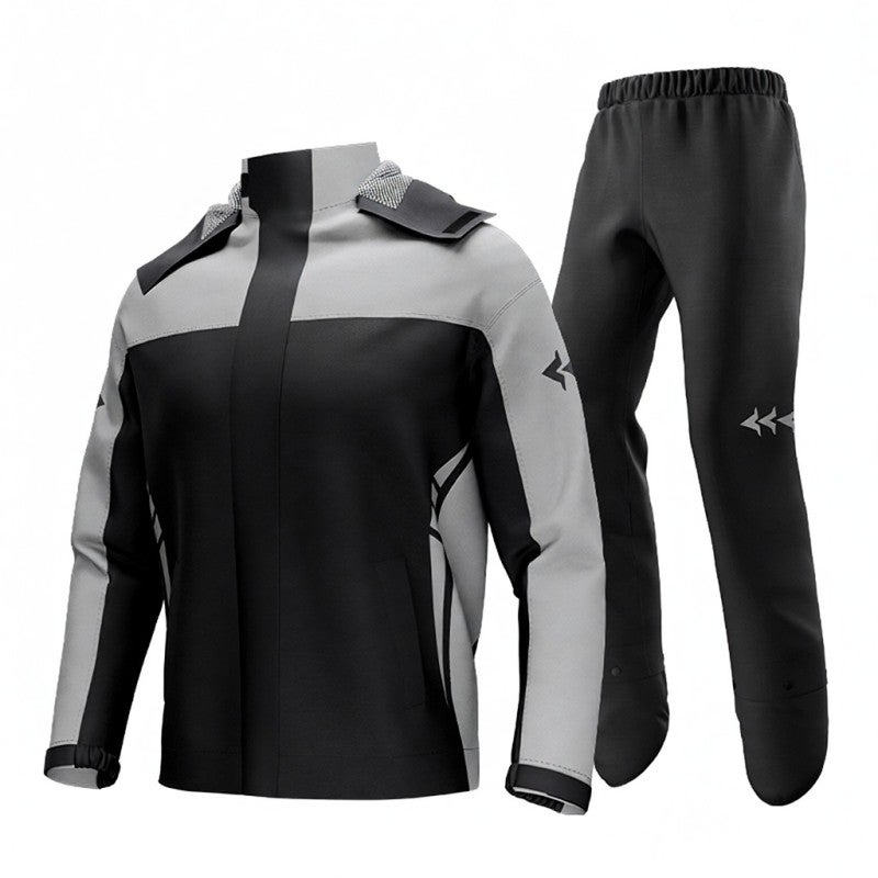 Sulaite Waterproof Motorcycle Rain Suit Men Women Cycling Rain Gear Jacket and Pants with Storage Bag - Image 1