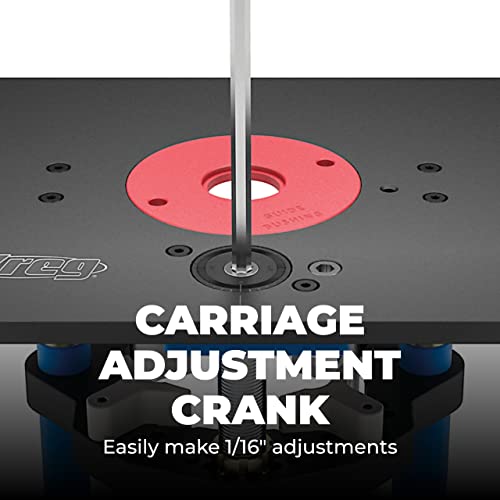 Kreg PRS5000 Precision Router Lift - Router Table Lift System - Durable Router Plate Insert - Router Table Plate Insert - For Quick, Accurate, Reliable & Repeatable Setups - Image 2