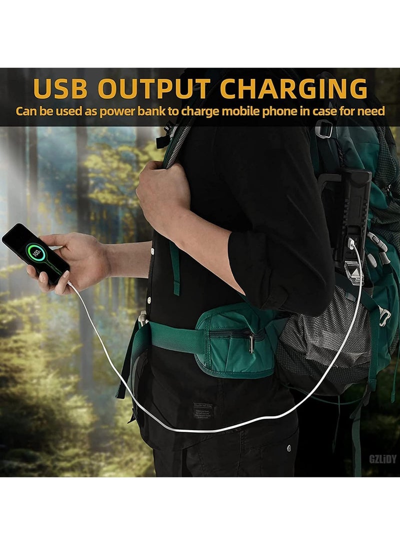 Rechargeable Spotlight Flashlight High Lumen, Super Bright LED Searchlight Waterproof 4 Modes Handheld Spotlight with Tripod for Emergency, Fishing, Hiking, Camping - Image 4