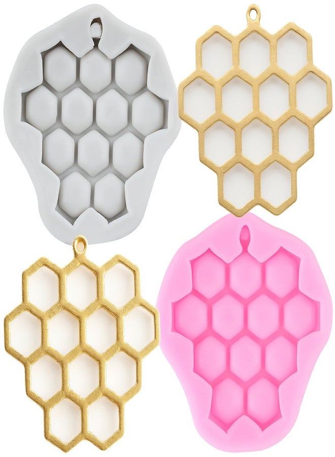 RFGHAC Honeycomb Fondant Molds Beehive Silicone Mold for Cake Decoration Cupcake Topper Candy Chocolate Sugar Gum Paste Polymer Clay - Image 1