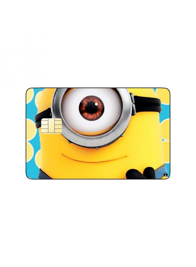 RKN PRINTED BANK CARD STICKER Animation Stuart From The Minions By Illumination - Image 1