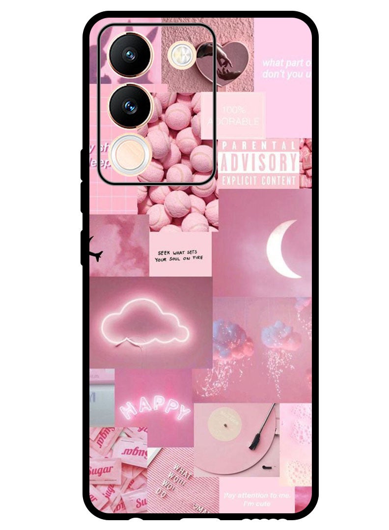 Theodor Protective Case Anti Scratch Shock Proof Bumper Cover For Vivo V29e Random Asthetic - Image 1