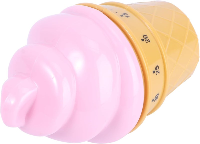 ABOOFAN Mechanical Kitchen Countdown Cooking Timer Ice Cream Design Practical Timing Reminder for Home and Classroom Use - Image 1