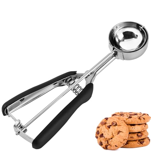 JUNADAEL J Medium Cookie Scoop, 2 Tablespoon Cookie Scoops for Baking, Cookie Dough Scoop, Spring-Loaded, Comfortable Grip, Non-Slip, For Making Cookies Muffin Cupcake Pancake Ice Cream Meatball - Image 1