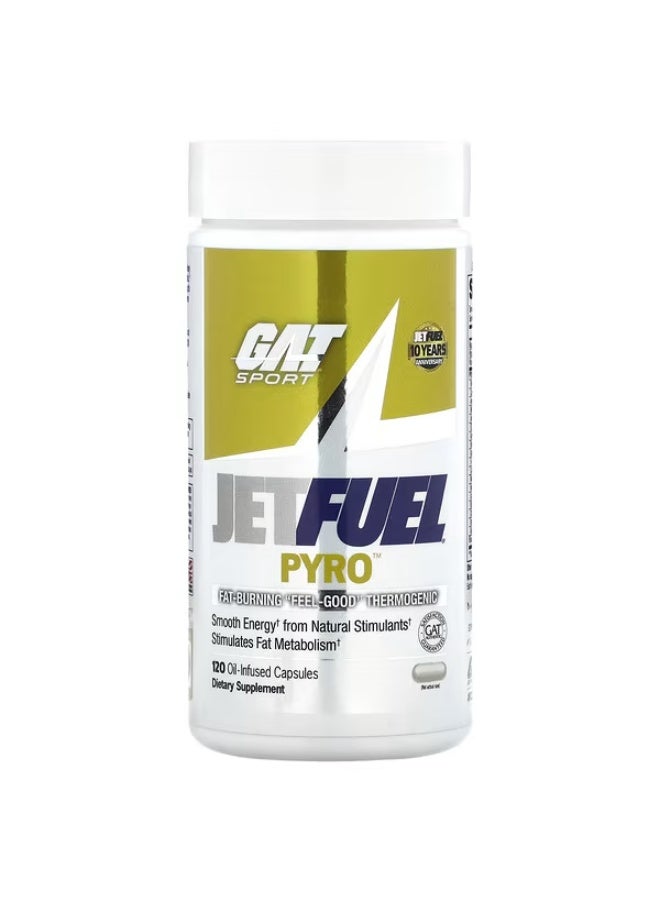 GAT SPORT GAT, JETFUEL PYRO, 120 Oil-Infused Capsules - Image 1