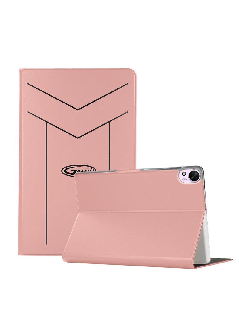 جيماكس غطاء حماية قلاب من جلد البولي يوريثان لهاتف هواوي ميت باد 11.5 S 2024 (11.5 بوصة) GMAX ذهبي وردي - Image 1