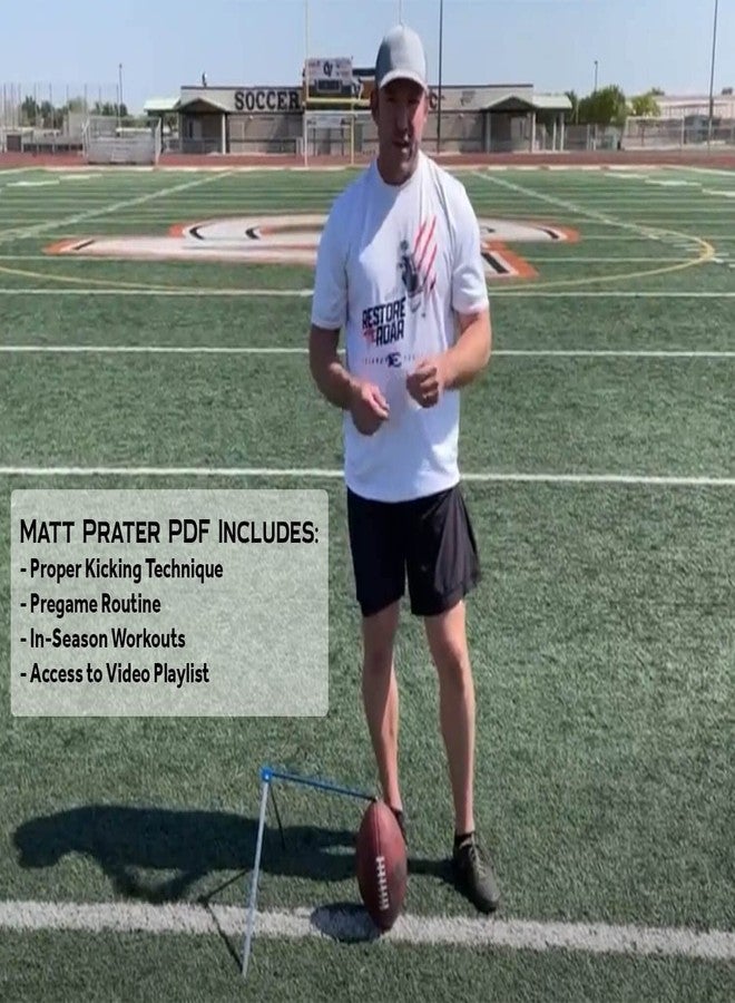 Murray Sporting Goods Matt Prater Premium Football Kicking Tee Holder - Football Training Accessory for Field Goal Kickers - Kicking Tee Storage Bag & Downloadable PDF Included - Image 3