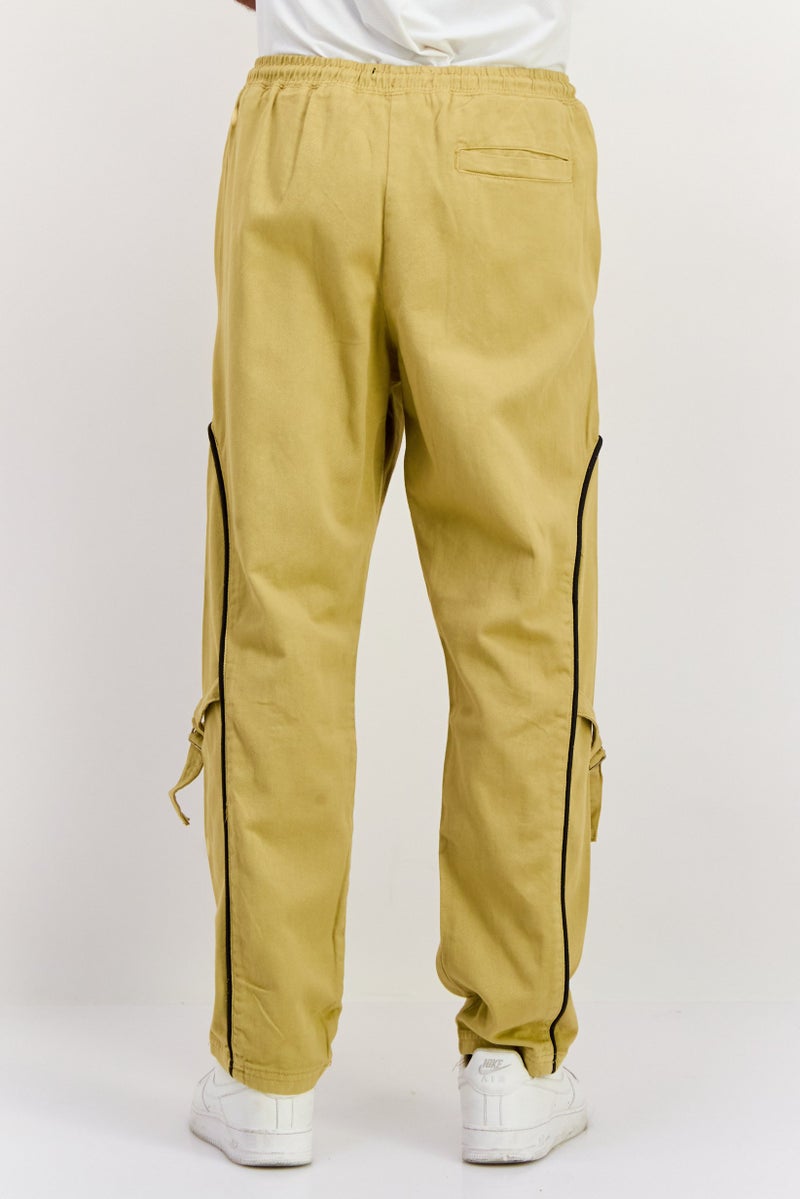 Night Addict بنطال تشينو عادي للرجال، تان - Image 3