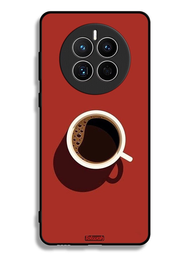 Tolwak Huawei Mate 50 Protective Case Cover Coffee Cup Art - Image 2