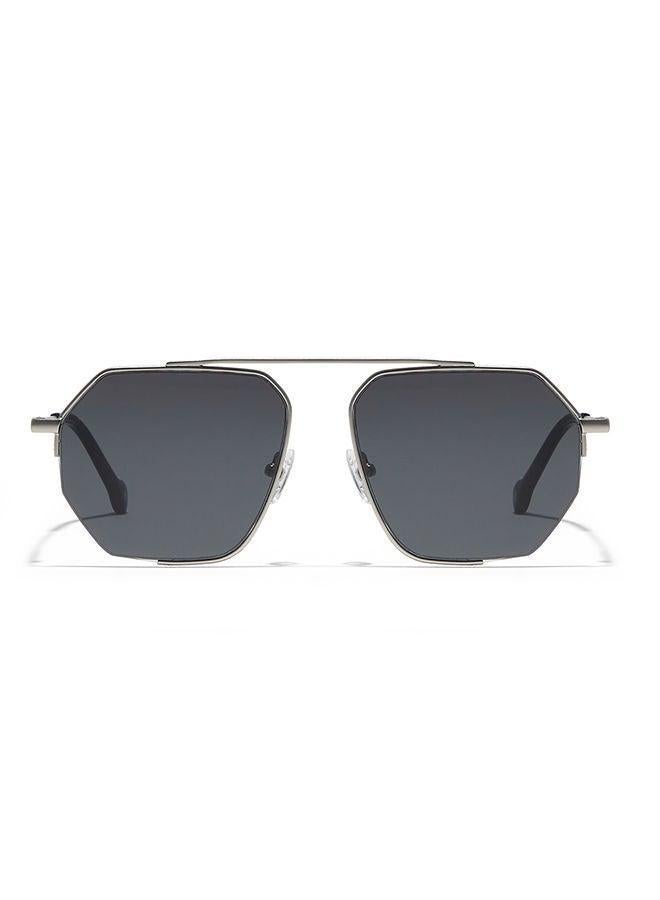 30 سندايز نظارات شمسية رجالية ميجيف هندسية بحماية  فضي رمادي - Image 2