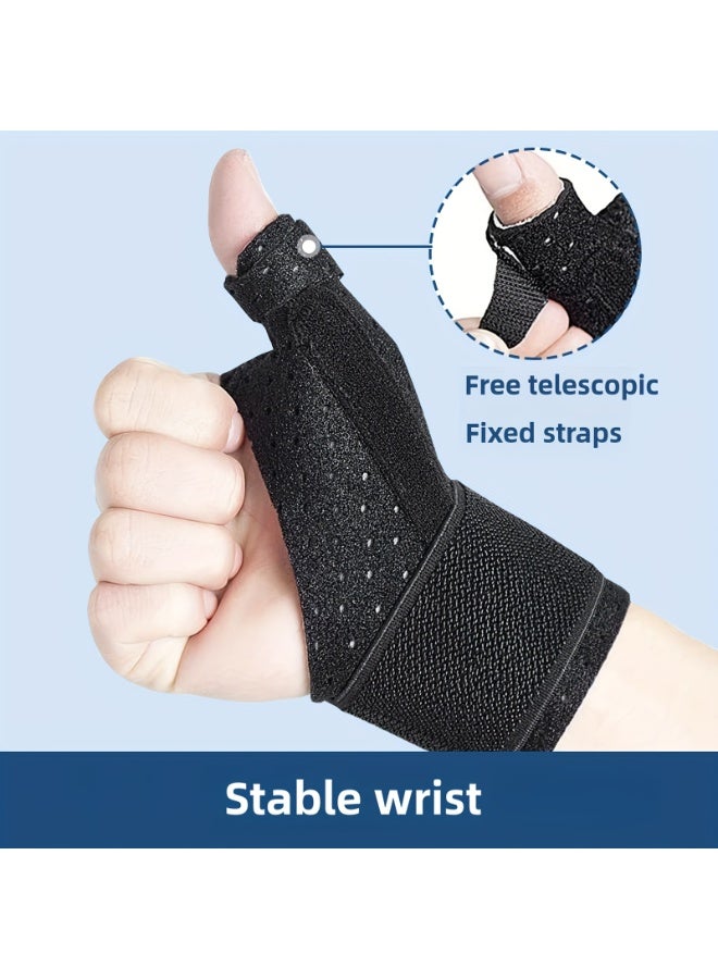 Cuken 2-Pack Thumb Brace Thumb Splint Support Brace for Right and Left Hand Reversible Thumb Wrist Stabilizer Compression Splint for Thumb, Trigger Finger, Hand Pain Relief, Arthritis, Tendonitis - Image 3