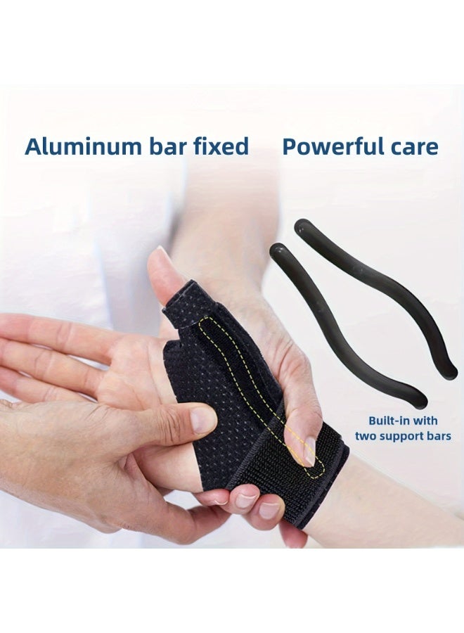 Cuken 2-Pack Thumb Brace Thumb Splint Support Brace for Right and Left Hand Reversible Thumb Wrist Stabilizer Compression Splint for Thumb, Trigger Finger, Hand Pain Relief, Arthritis, Tendonitis - Image 5