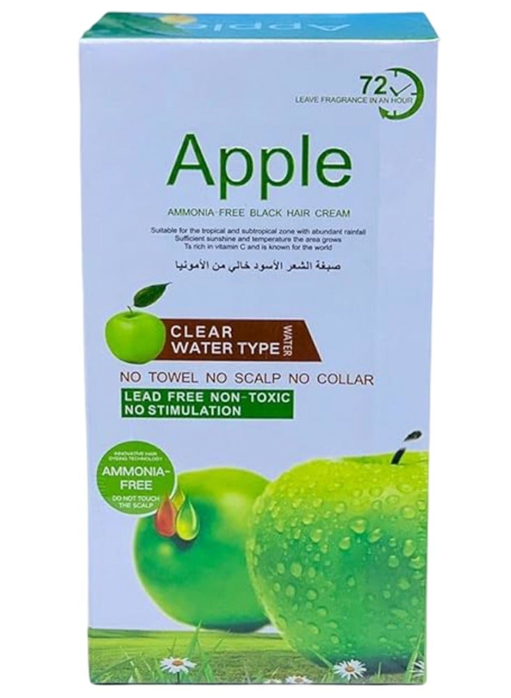 Apple 72 Hours Black Hair Color Cream No Ammonia Hair Color - Image 1