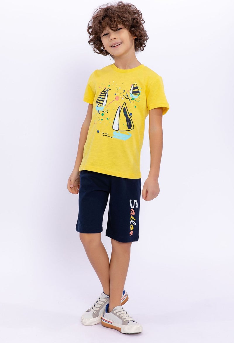 RolyPoly Sailor Yellow Boys Bermuda Suit  - Image 1