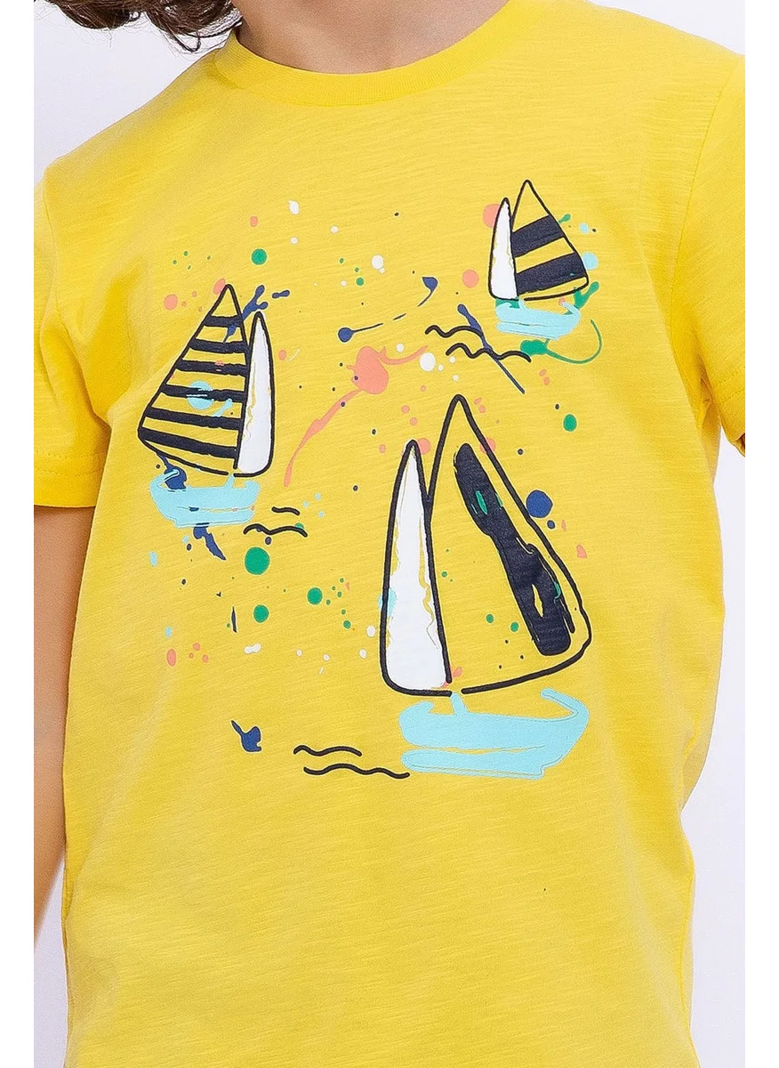 رولي بولي Sailor Yellow Boys Bermuda Suit