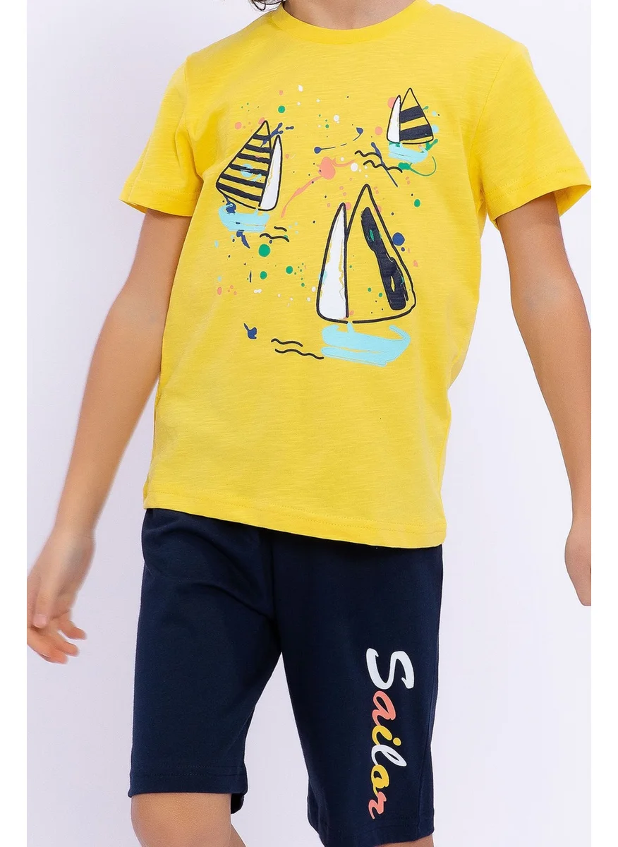 رولي بولي Sailor Yellow Boys Bermuda Suit