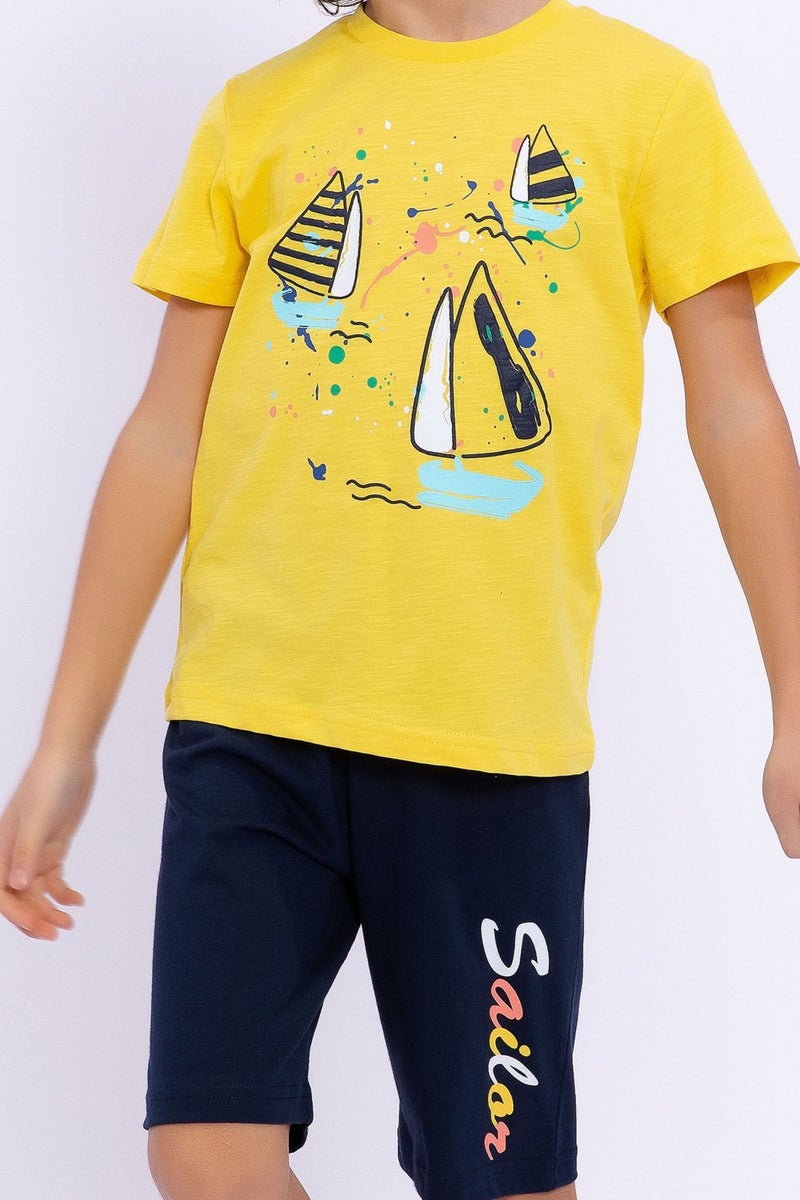 RolyPoly Sailor Yellow Boys Bermuda Suit  - Image 4