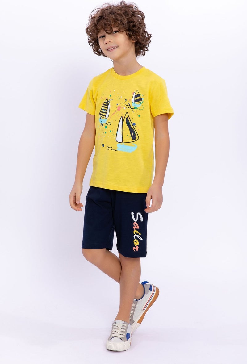 RolyPoly Sailor Yellow Boys Bermuda Suit  - Image 2